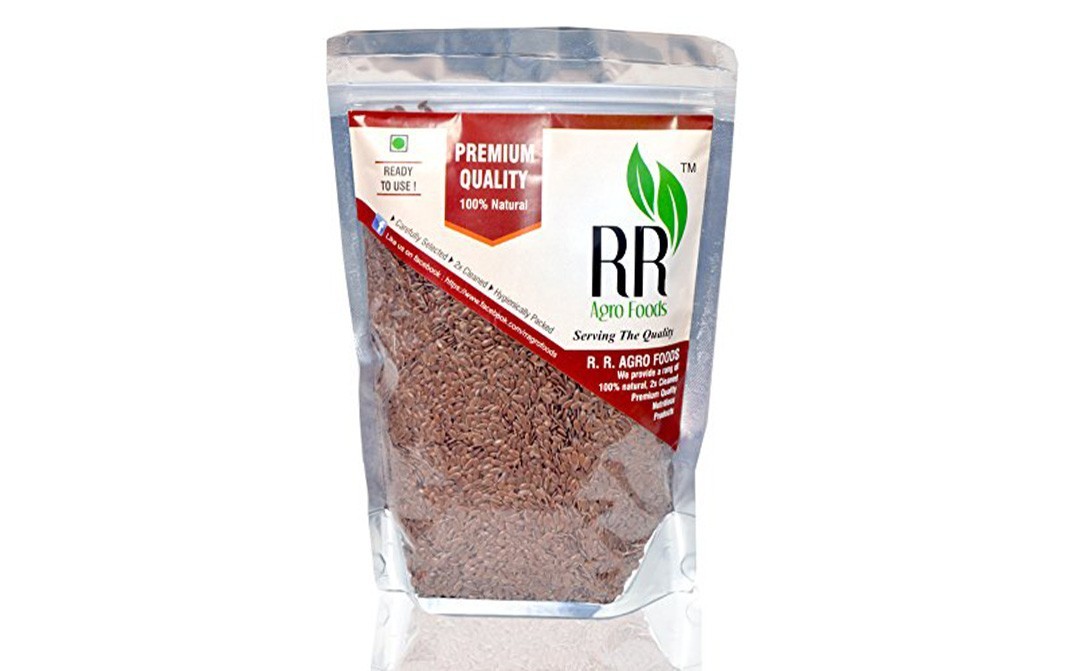 R R Agro Foods Organic Flax Seeds    Pack  500 grams